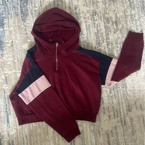 Crop Quarter ZipUp Sweater